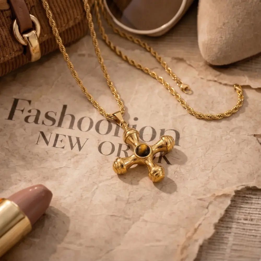 Alessia Gold Necklace - CLAYCALI