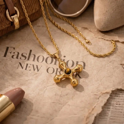 Alessia Gold Necklace - CLAYCALI