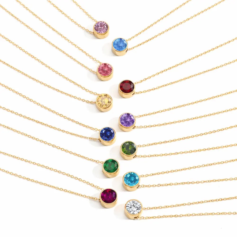 Eliana Birthstone Necklace - CLAYCALI