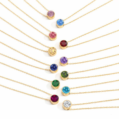 Eliana Birthstone Necklace - CLAYCALI