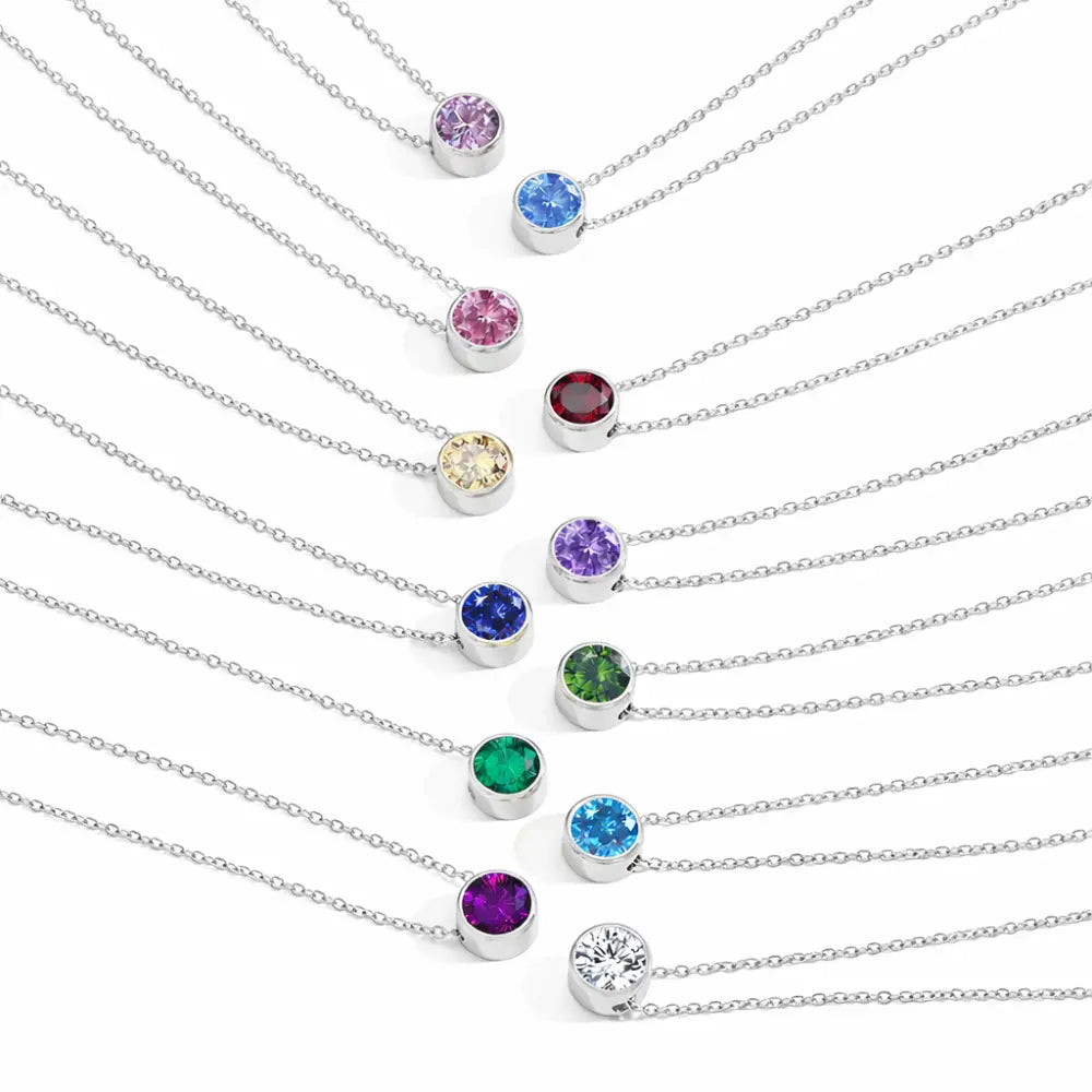 Eliana Birthstone Necklace - CLAYCALI