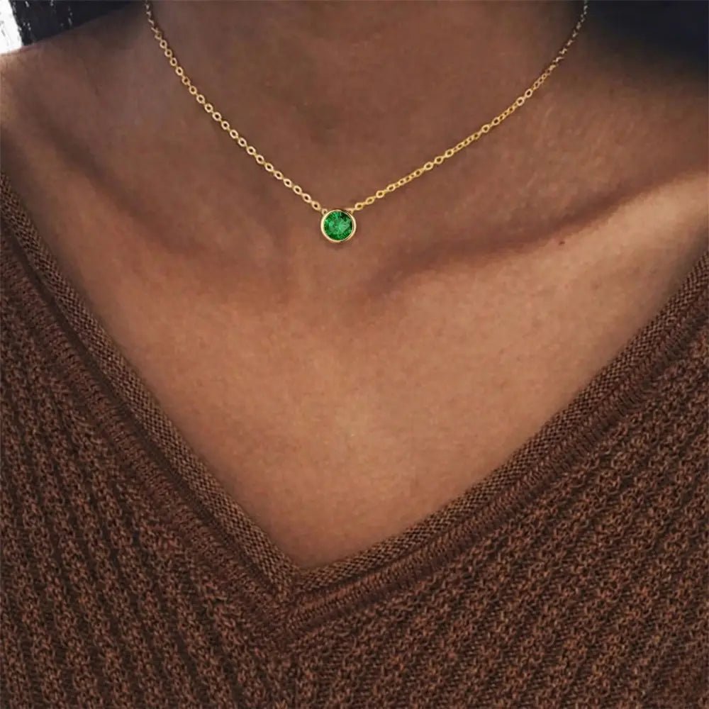 Eliana Birthstone Necklace - CLAYCALI