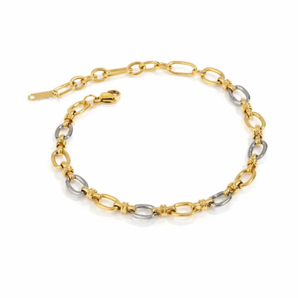 Camille Two-Tone Gold Bracelet