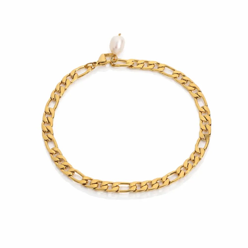 Mira Gold Anklet - CLAYCALI