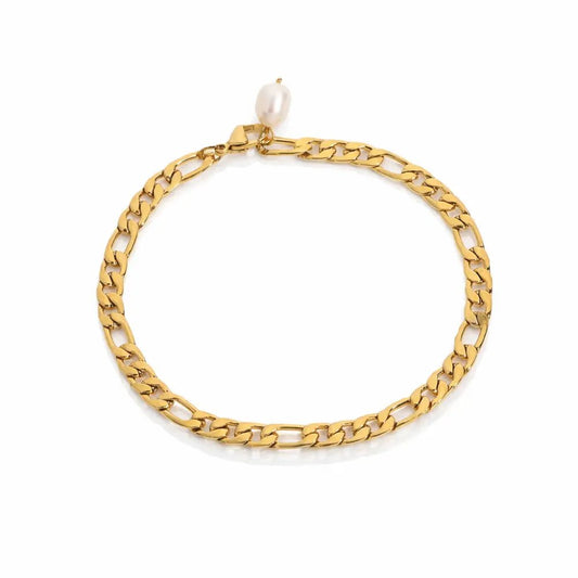 Mira Gold Anklet - CLAYCALI