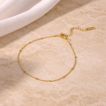 Nia Gold Anklet - CLAYCALI