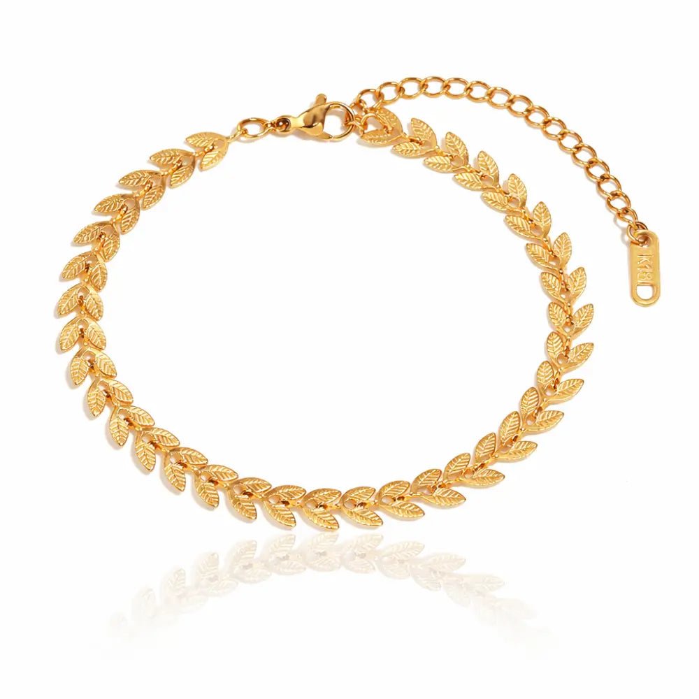 Lina Gold Anklet - CLAYCALI