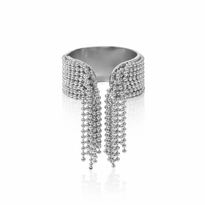 Chloe Gold Tassel Ring - CLAYCALI
