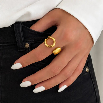 Zoe Gold Ring - CLAYCALI