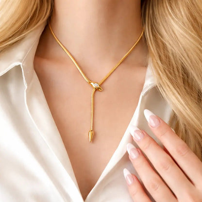 Valora Gold Serpentine Pendant - CLAYCALI