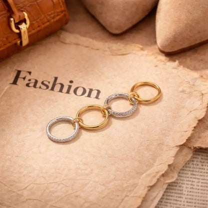 Valentina Stacked Diamond Ring - CLAYCALI