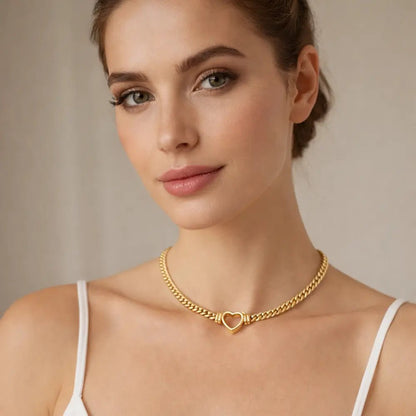 Valerie Heart Choker - CLAYCALI