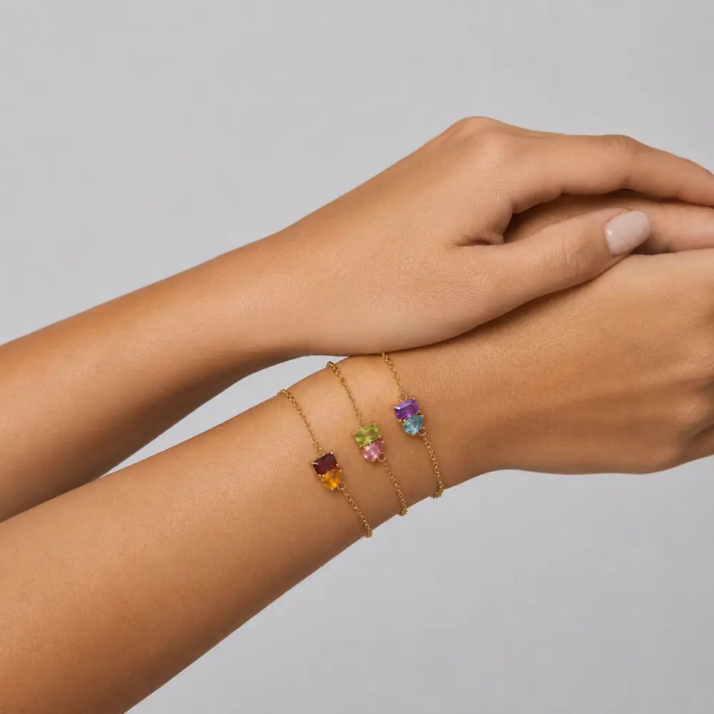 Everly Forever Duo Birthstone Bracelet