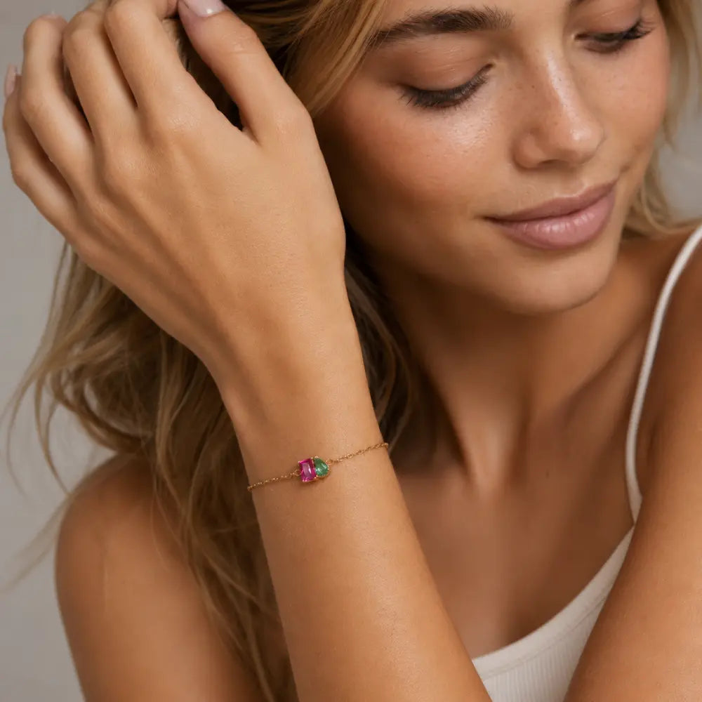 Everly Forever Duo Birthstone Bracelet