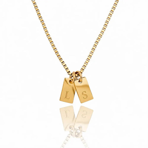 Chloe Tag Initial Necklace