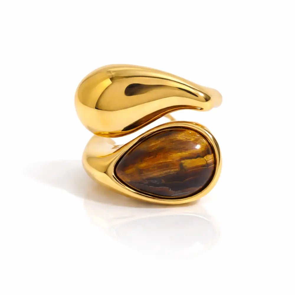 Lila Amber Pearl Ring - CLAYCALI