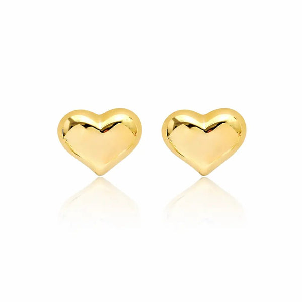 Aria Gold Heart Earrings