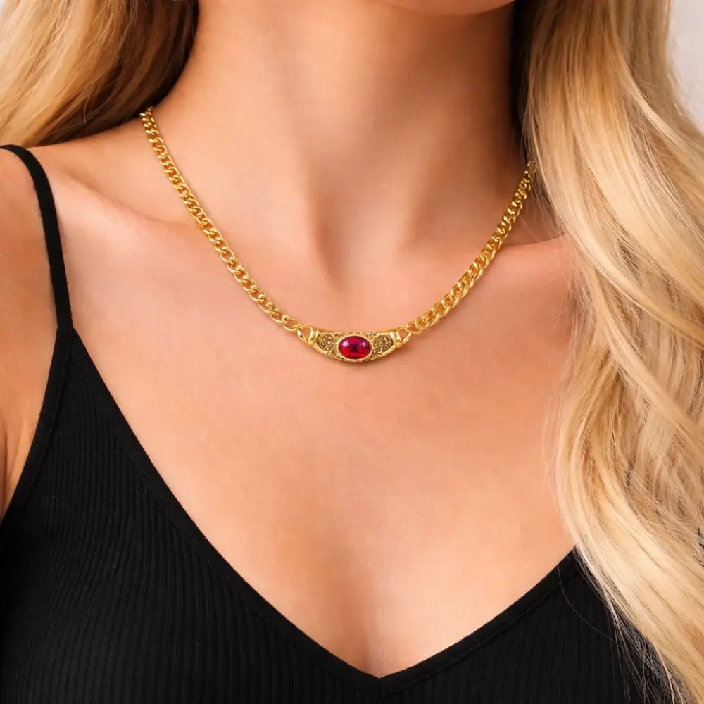 Alessandra Vintage Necklace - CLAYCALI