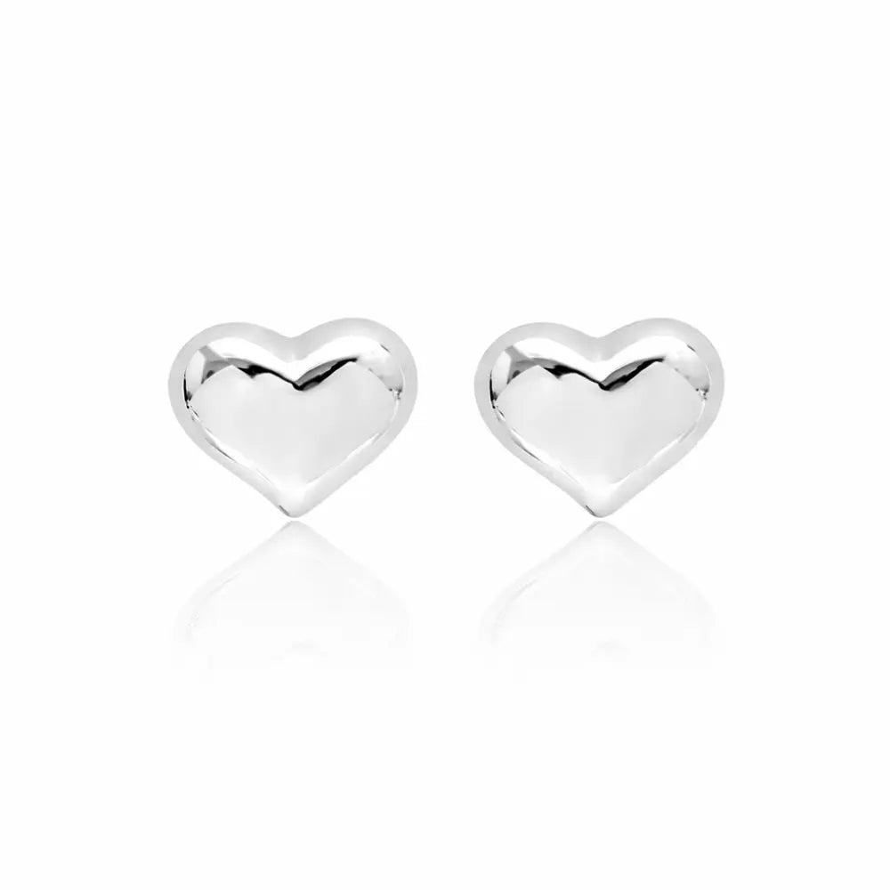 Aria Gold Heart Earrings - CLAYCALI