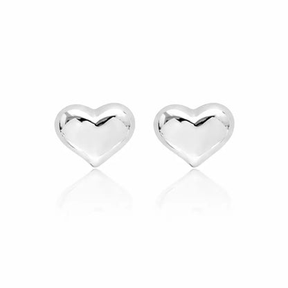 Aria Gold Heart Earrings - CLAYCALI
