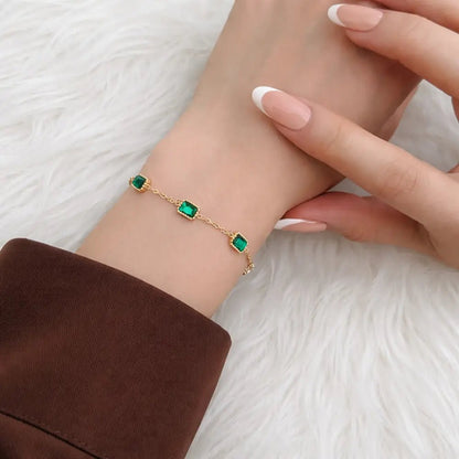 Cleo Emerald Bracelet - CLAYCALI