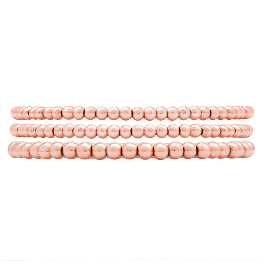 433 Rose Gold Bead Stack