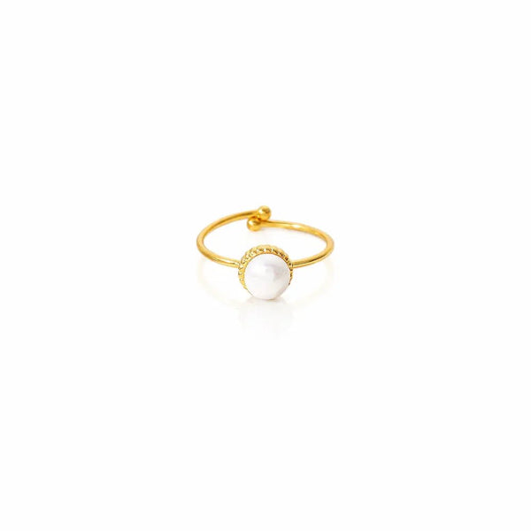 Stella Gold Pearl Ring