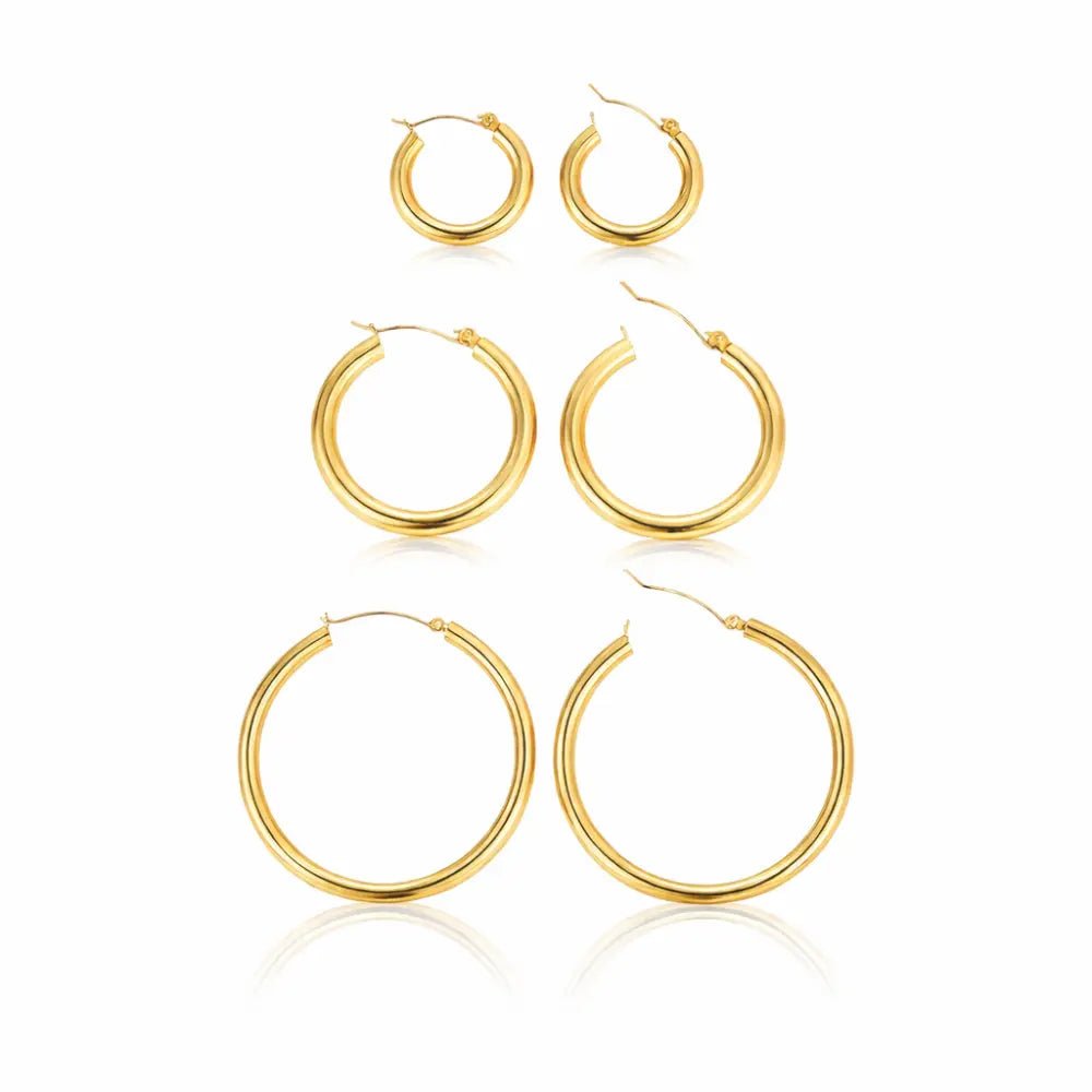 Luna Round Hoops - CLAYCALI