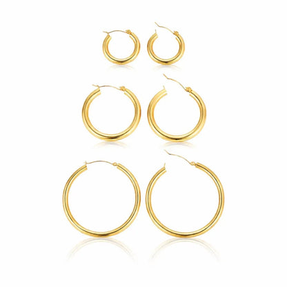 Luna Round Hoops - CLAYCALI