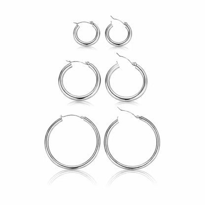 Luna Round Hoops - CLAYCALI