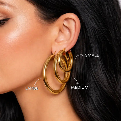Luna Round Hoops - CLAYCALI
