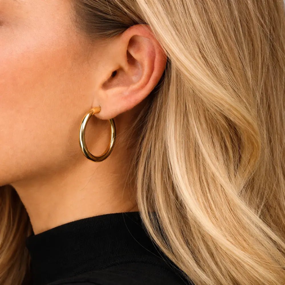 Luna Round Hoops - CLAYCALI