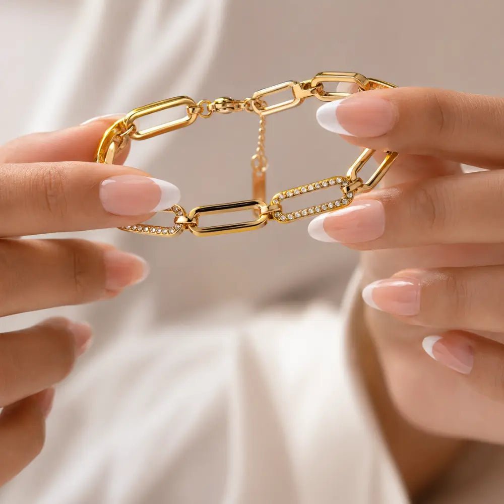 Estelle Diamond Chain Bracelet - CLAYCALI