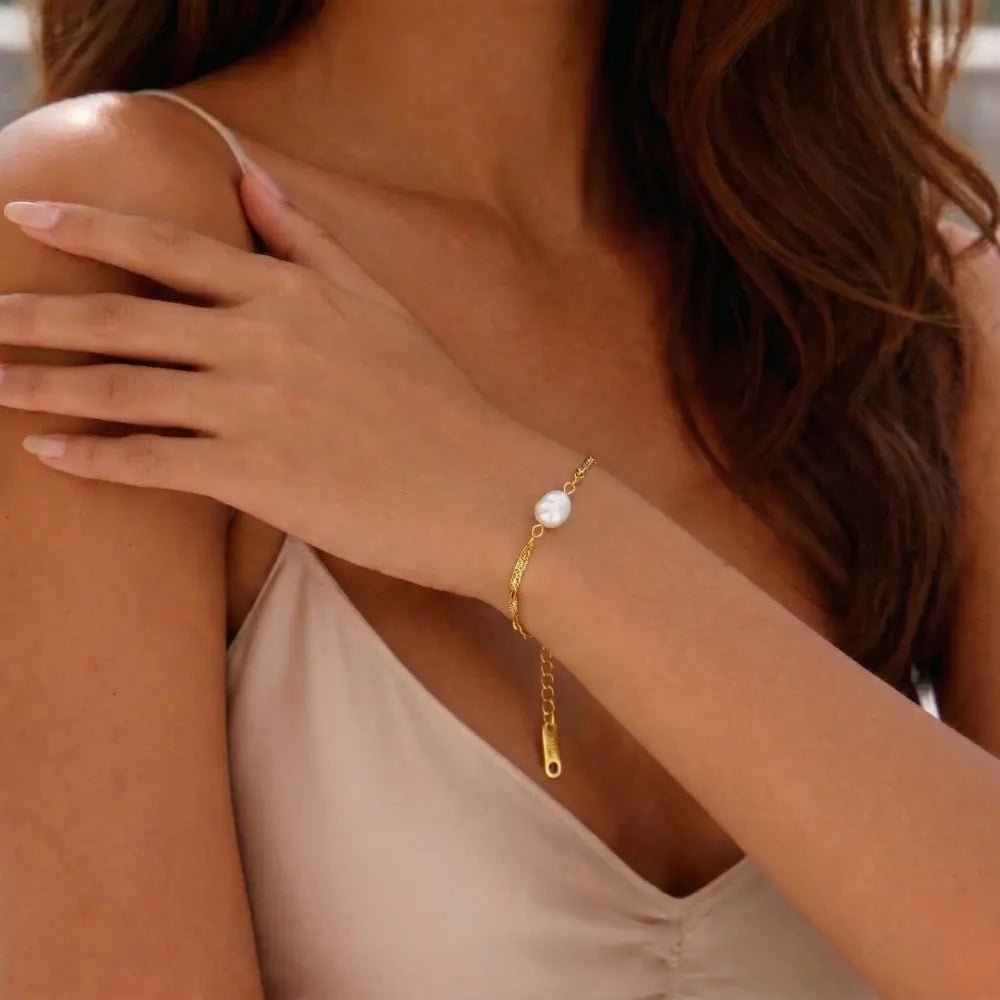 Kelly Freshwater Pearl Bracelet - CLAYCALI