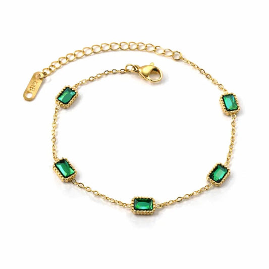 Cleo Emerald Bracelet - CLAYCALI