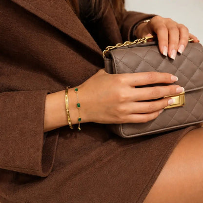 Cleo Emerald Bracelet - CLAYCALI