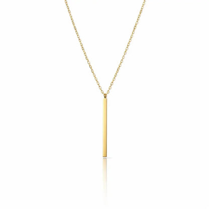 Linea Gold Bar Necklace - CLAYCALI