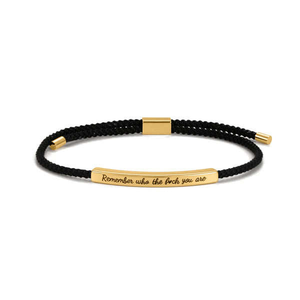 Remember Who The f🖤ck You Are Motivational Bracelet