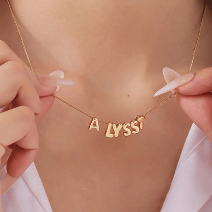 Bubble Name Necklace