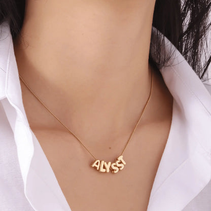 Bubble Name Necklace