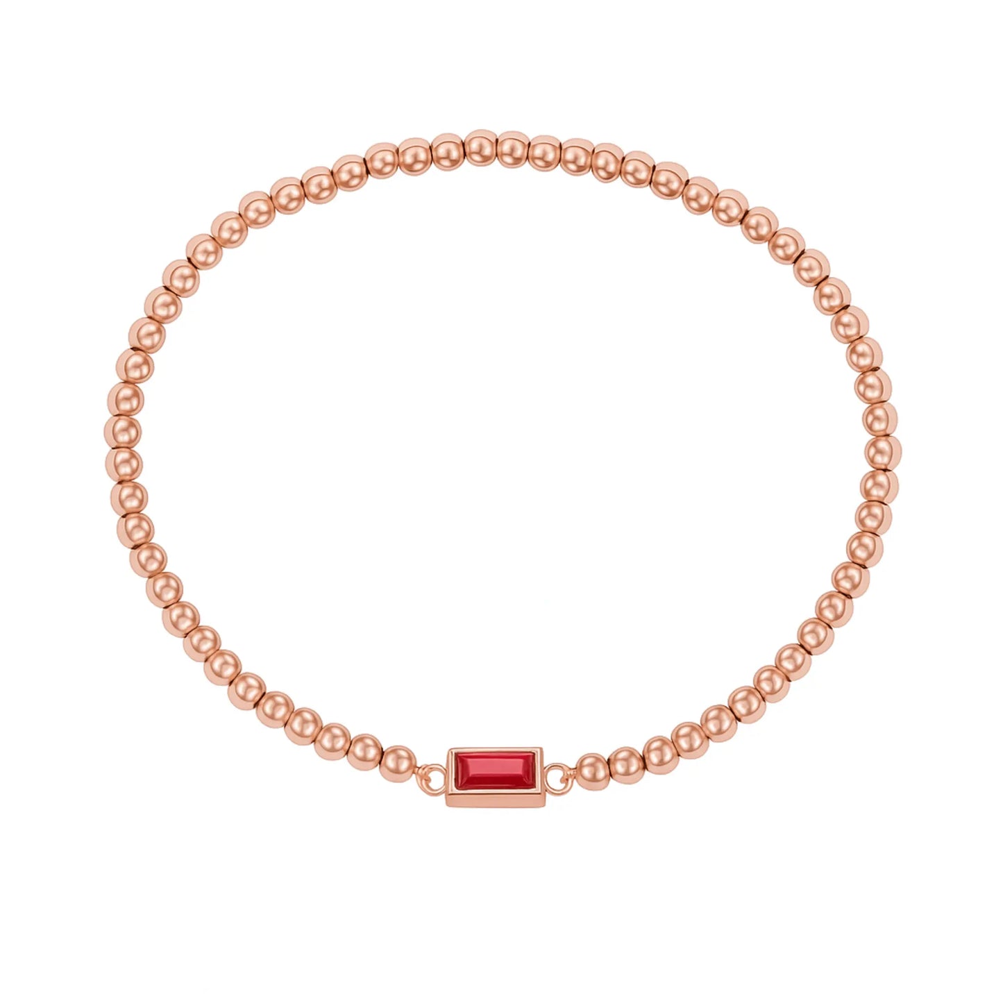 Beaded Birthstone Bracelet - CLAYCALI