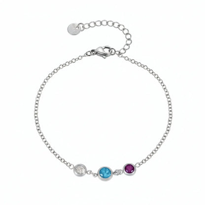 Personalized Birthstone Bracelet - CLAYCALI