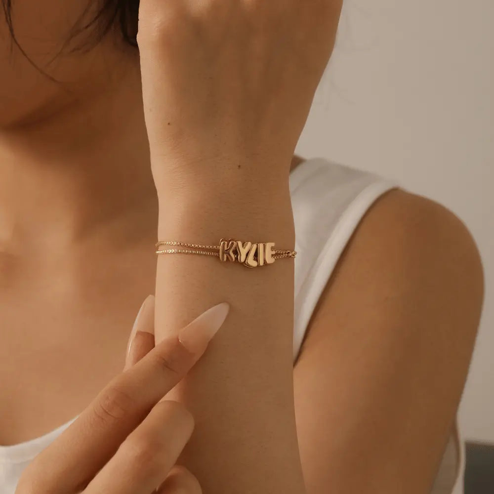 Bubble Name Bracelet