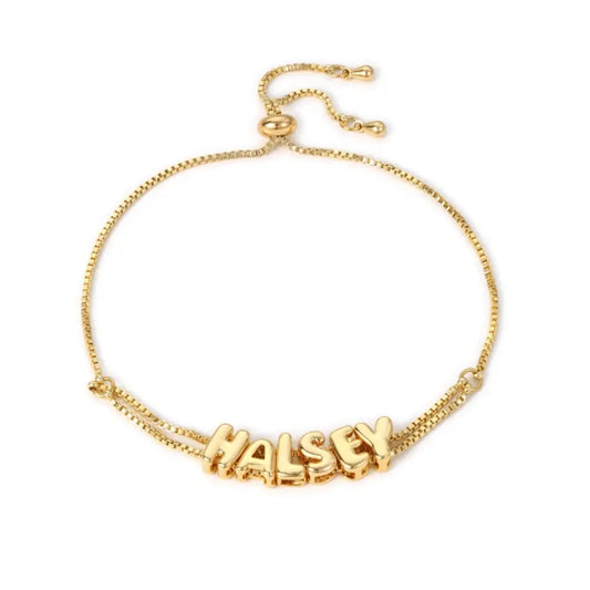 Bubble Name Bracelet