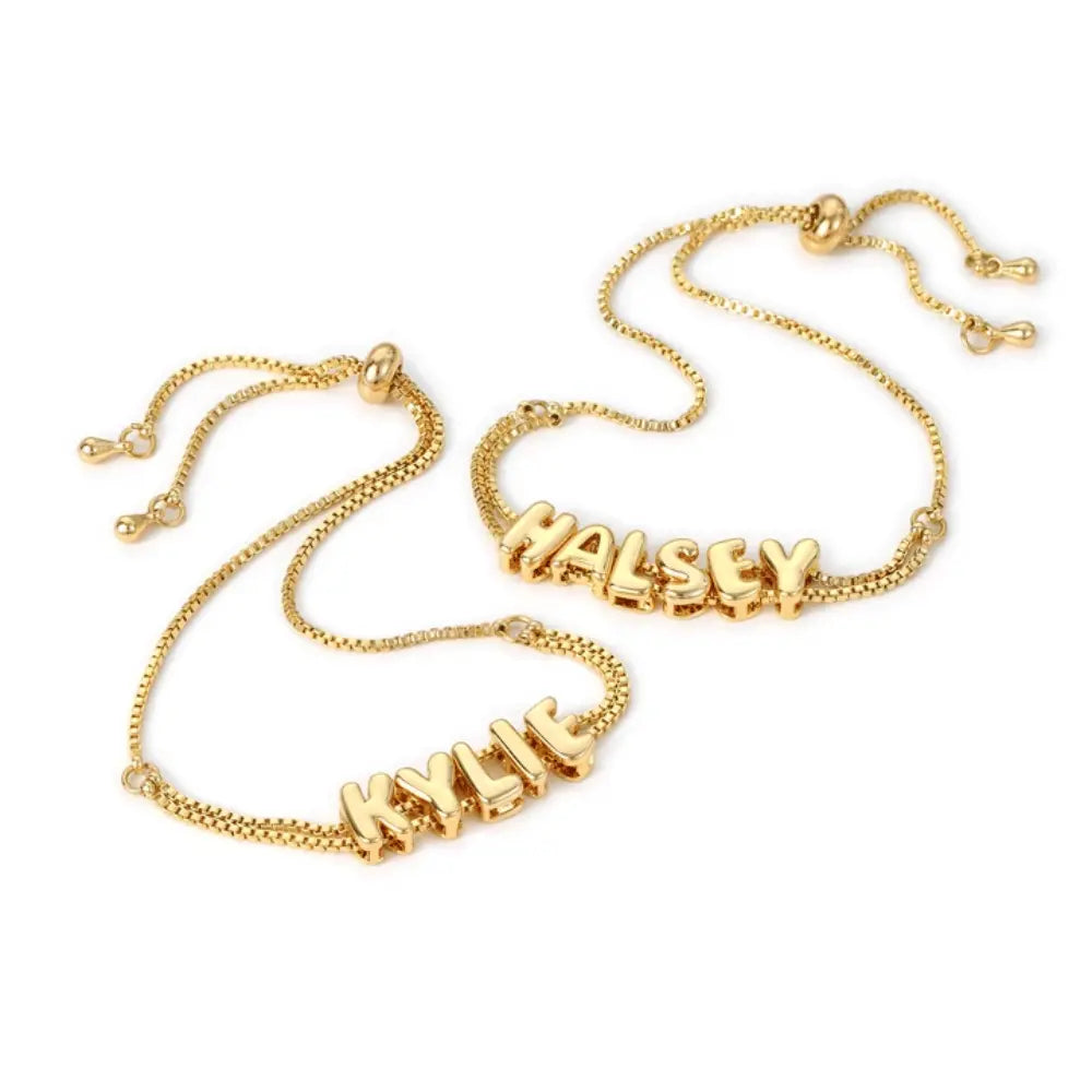 Bubble Name Bracelet