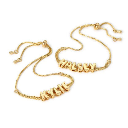 Bubble Name Bracelet
