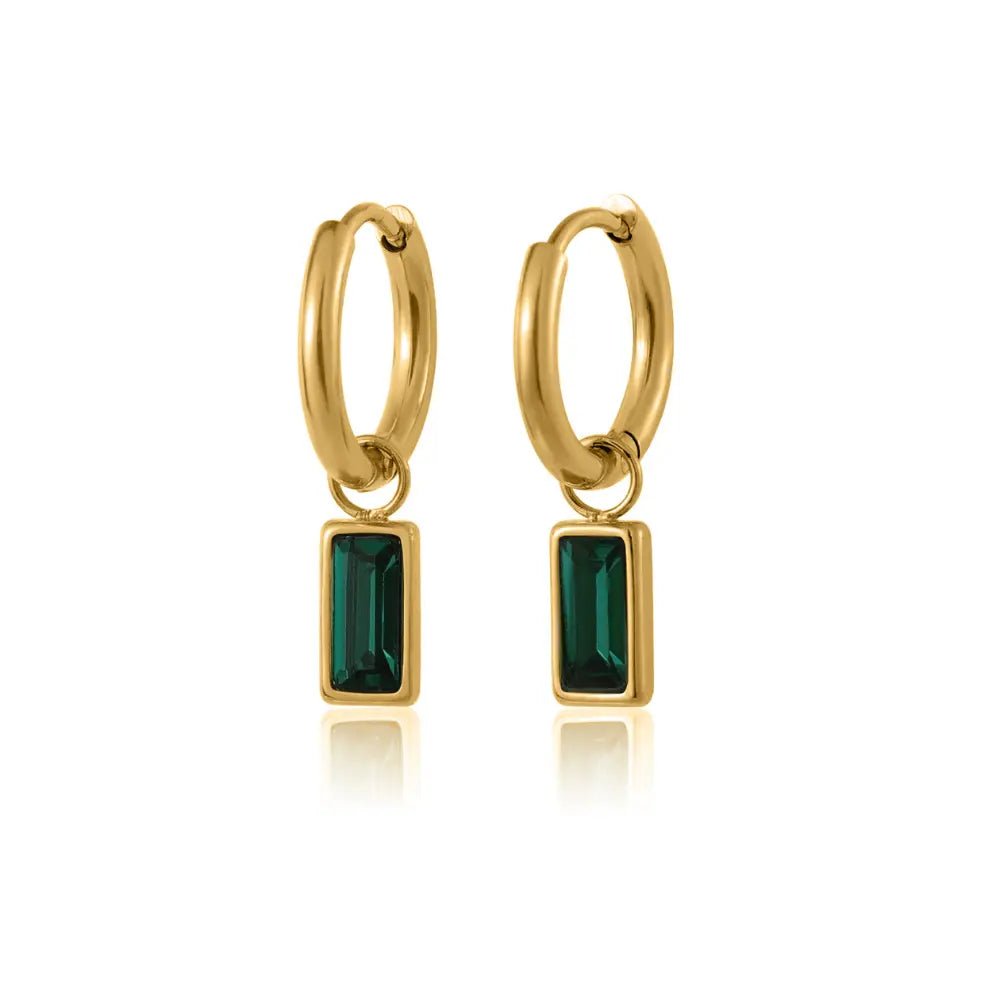 Claycali Birthstone Hoops - CLAYCALI