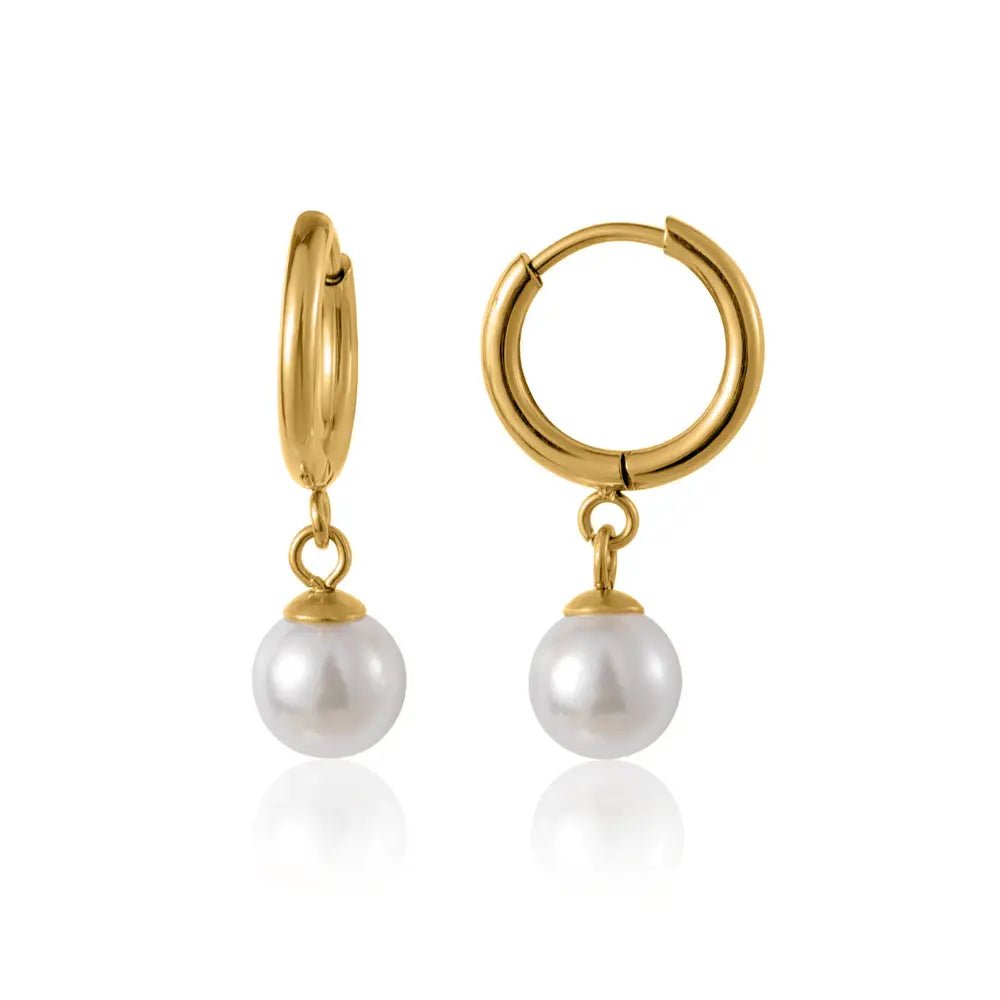 PEARL DROP EARRINGS - CLAYCALI