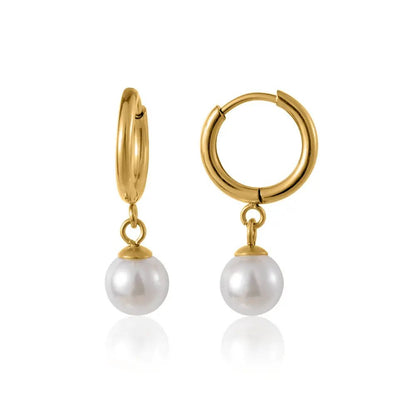 PEARL DROP EARRINGS - CLAYCALI