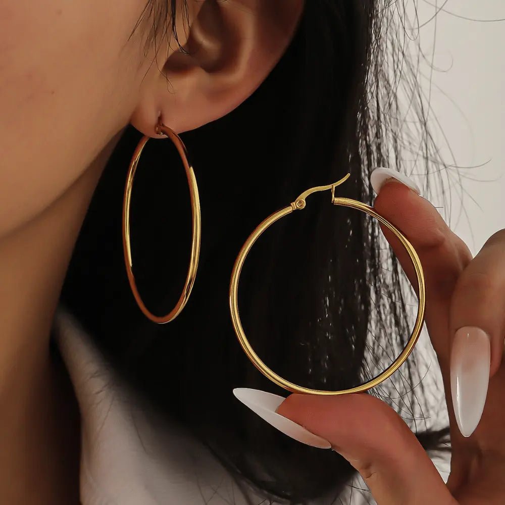 Claycali Large Hoop Earrings